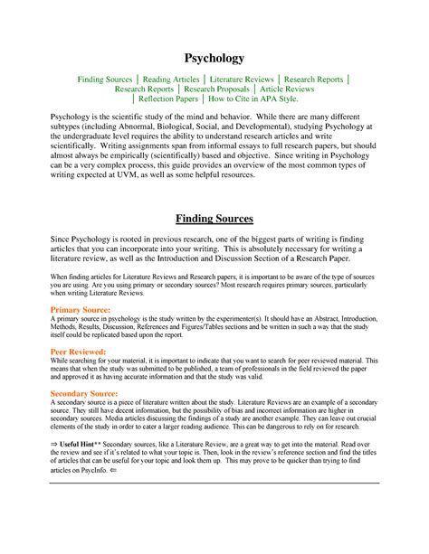 🌈 Psychology experiment paper. (PDF) Psychology research paper on ...