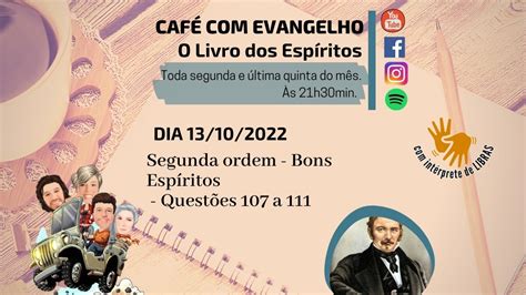 Caf Evangelho O Livro Dos Esp Ritos Segunda Ordem Os Bons