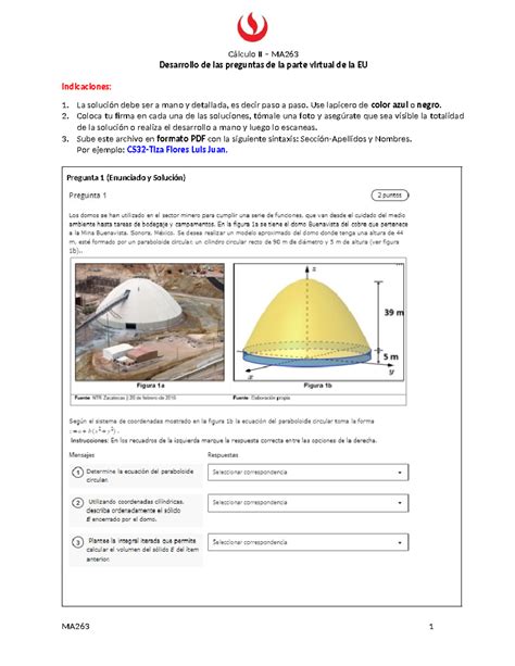 MA263 Plantilla Desarrollo de la parte virtual de la EU Cálculo II