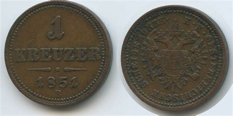 Österreich Ungarn 1 Kreuzer 1851 B Kremnitz G5446 Franz Joseph I