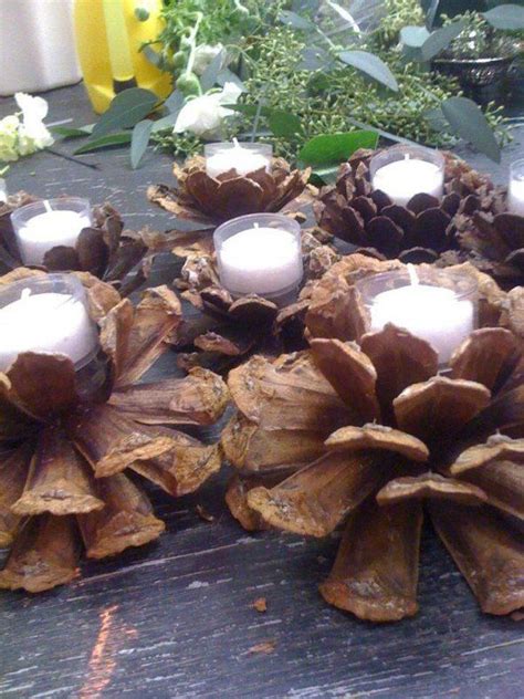 20 Pine Cone Centerpieces Wedding The Urban Decor