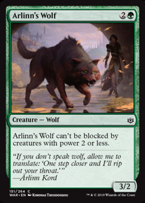 Arlinns Wolf Printings Prices And Variations Mtg