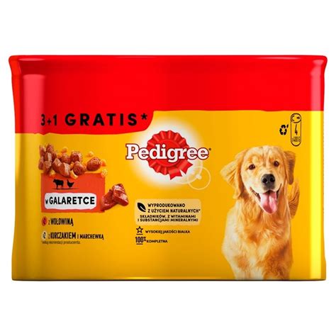 Pedigree Mokra karma dla psów w galaretce 1 6 kg 4 x 400 g Zakupy