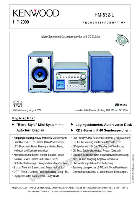 Kenwood HM 532 Hifi Wiki