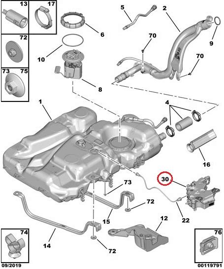 RESERVOIR ADDITIF FAP CITROEN JUMPY PEUGEOT EXPERT IV 2016 OE