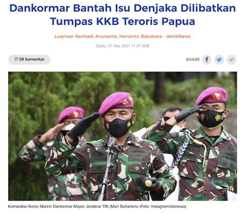 Cek Fakta Kabar Denjaka Dilibatkan Dalam Menumpas Kkb Teroris Papua