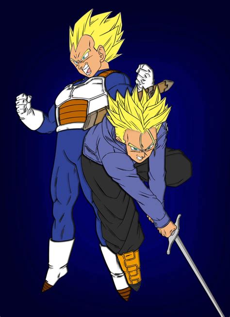 Vegeta And Trunks By Sebnaruto On Deviantart