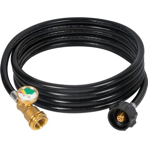 12FT Propane Extension Hose with Gauge - Perfect for RVs, Gas Grills ...