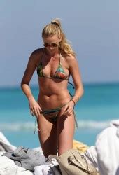 Anne Vyalitsyna In A Small Bikini On The Beach In Miami Hawtcelebs