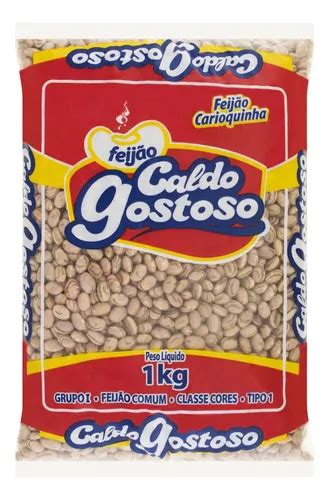 Feijão carioca cores Caldo Gostoso em pacote sem glúten 1 kg MercadoLivre