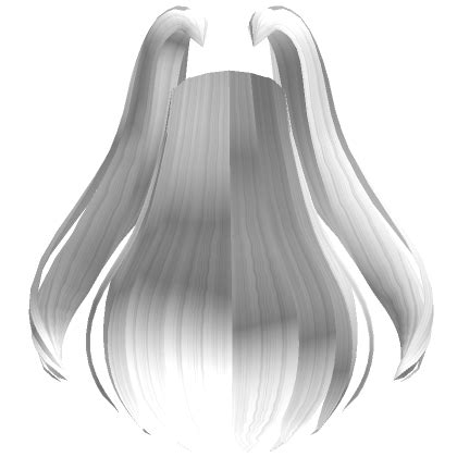 Long Hair Extensions W Pigtails In White S Code Price RblxTrade