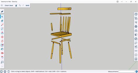 Chair Modeling Process - Gallery - SketchUp Community