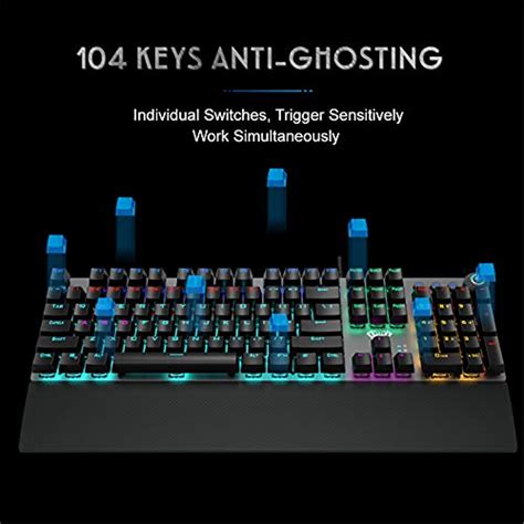 AULA F2088 Mechanical Keyboard Gaming With Multimedia Knob Removable