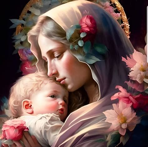 Pin By HerryHyn On Catholic 1 Mother Mary Images Jesus And