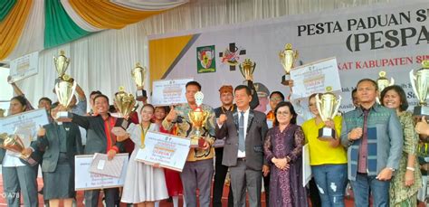 Raya Juara Umum Pesparawi Tingkat Kabupaten Simalungun 2023 WASPADA