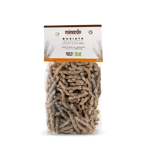 Busiata Integrale Pasta Di Semola Integrale Di Grano Duro Bio 500 Gr