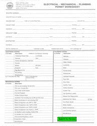 City Of Pacific Grove California Application For Electrical