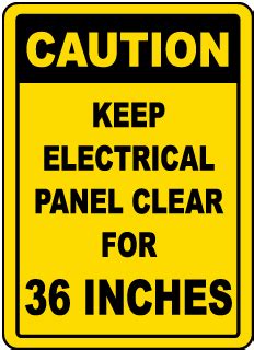 Electrical Panel Signs, Electrical Panel Safety Signs