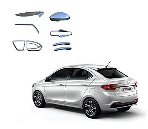 Carsaaz Exterior Accessories Combo Kit For Tata Tigor Set Of 14 Piece