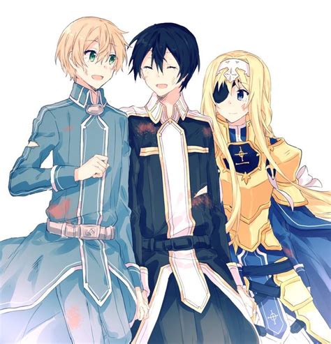 Kirito Eugeo Alice Animasi