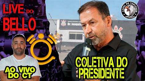 AO VIVO COLETIVA DE AUGUSTO MELO NO CT JOAQUIM GRAVA YouTube