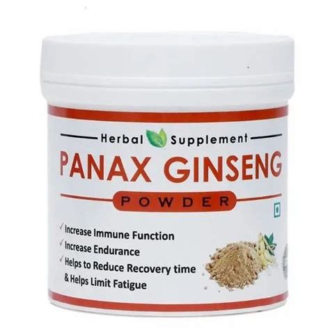 Panax Ginseng Powder Packaging Size 100g Packaging Type Bottle At