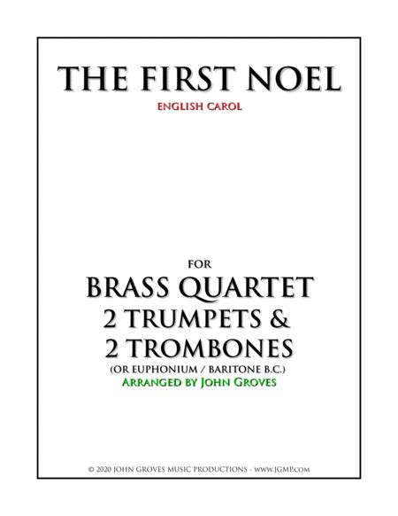 The First Noel Trumpet Trombone Brass Quartet Arr John