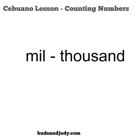 Cebuano101: How to Count Numbers in Bisaya or Cebuano