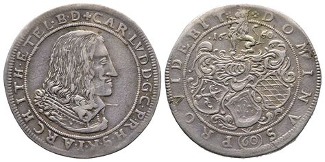 Karl Ludwig 1648 1680 60 Kreuzer Gulden 1660 Heidelberg 19 11 G