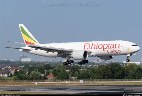 ET ARI Ethiopian Airlines Boeing 777 F60 Photo By Tom Mousel ID