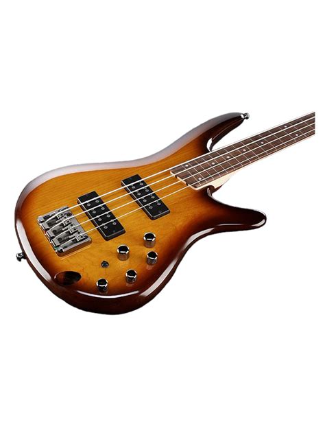 Ibanez SR370EF Fretless Bass Guitar In Brown Burst Central Music