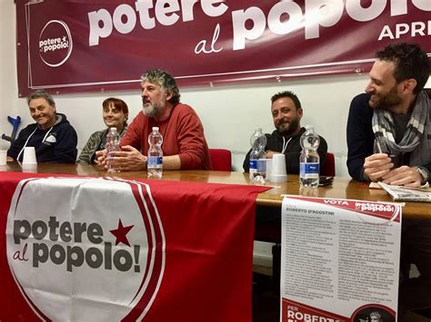 Aprilia Potere al Popolo presenta il candidato sindaco è Roberto D