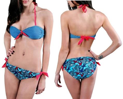 Sinking Ships Bandeau Bikini Bottom By Iron Fist Suuuuuper Cute