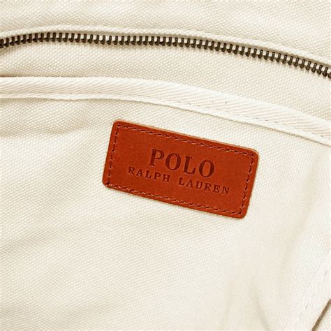 Polo Ralph Lauren Multi Polo Player Canvas Tote Natural And Navy End Nl