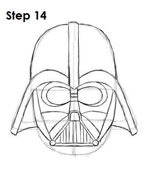 Darth Vader Mask Sketch at PaintingValley.com | Explore collection of ...