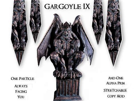 Second Life Marketplace ⋘ Gargoyle Ix ⋙ Two Versions One Particle