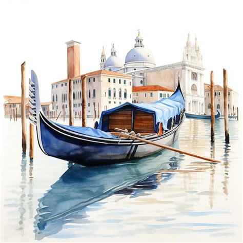 Premium Photo A Painting Of Rowboat Watercolor