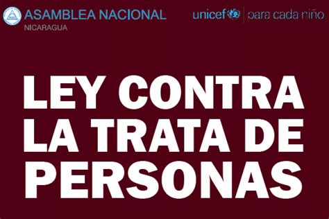 Ley Contra La Trata De Personas Unicef