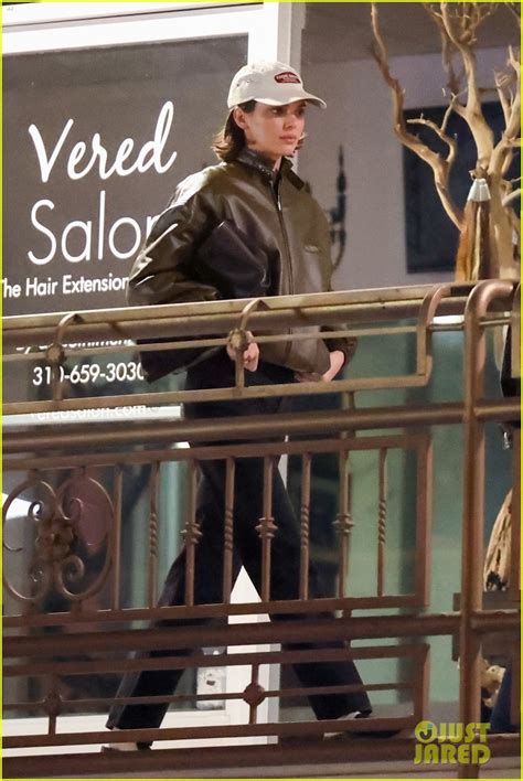 Kendall Jenner Ditches Blonde Hair Debuts Short Brunette Haircut During Night Out In West