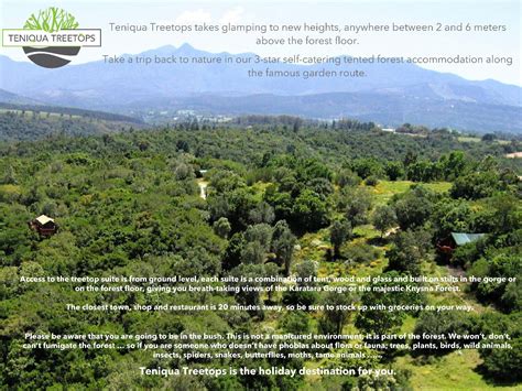 Teniqua Treetops Affordable Deals Book Self Catering Or Bed And