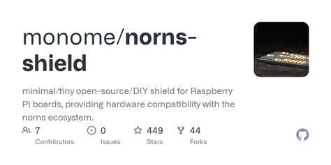 Github Monome Norns Shield Minimal Tiny Open Source Diy Shield For