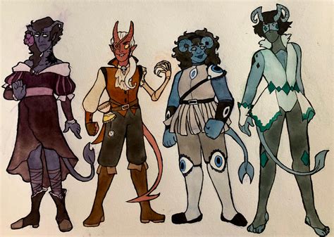 Dnd Tiefling Adopts Closed By Akuno Hana On Deviantart