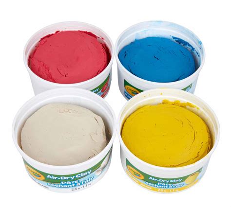 4 In 1 Air Dry Clay Buckets Classic Colors Crayola