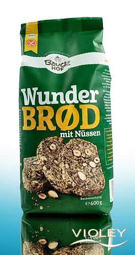 Bauckhof Wunderbrød mit Nüssen Backmischung glutenfrei 600 g