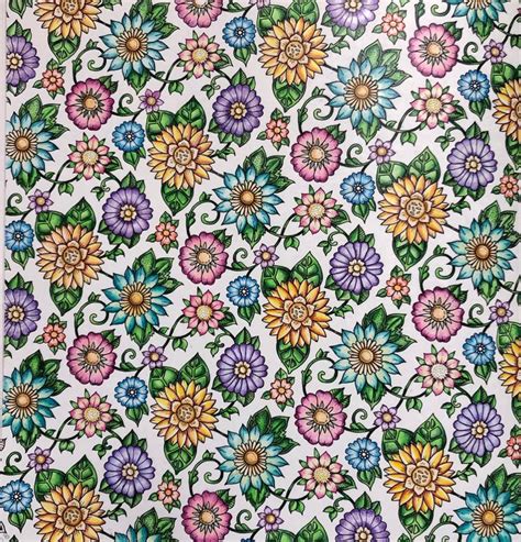 World Of Flowers By Johanna Basford In Johanna Basford Coloring