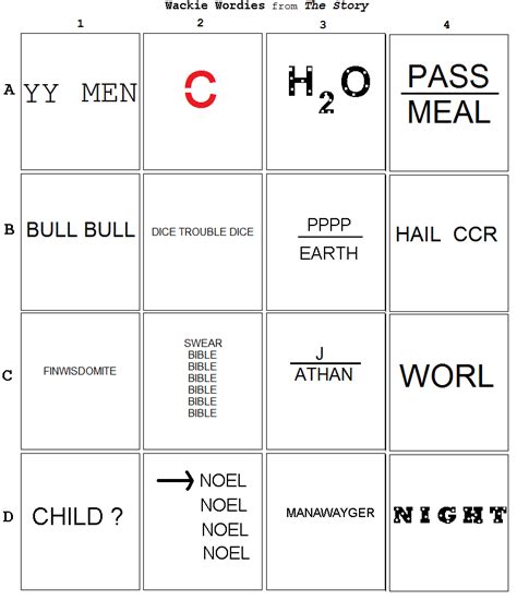 Wacky Wordies From The Story Word Puzzles Brain Teasers Logic