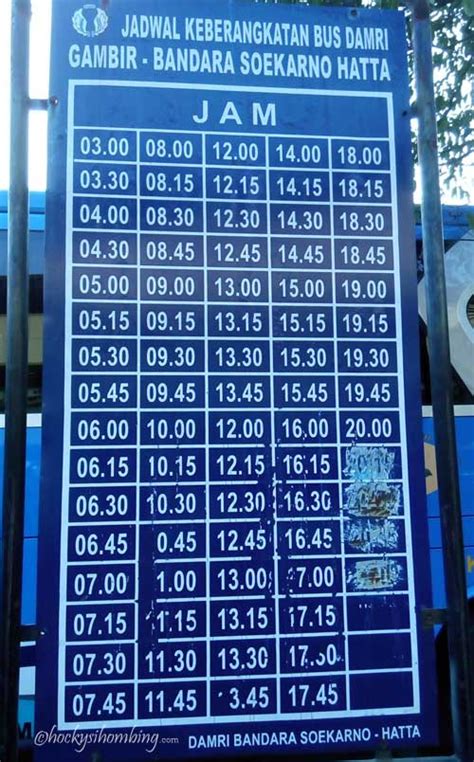 Jadwal Bus Damri Gambir Bandara Soekarno Hatta Chocky Sihombing