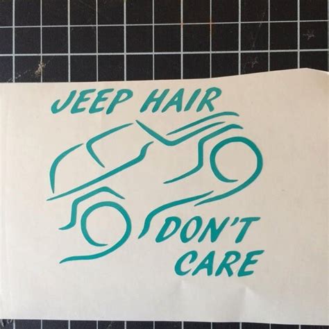 Jeep Hair Don T Care Decal