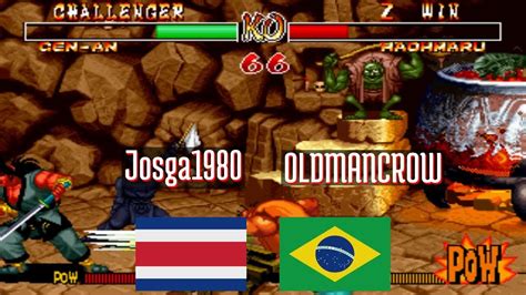 FT5 Samsho2 Josga1980 CR Vs OLDMANCROW BR Samurai Shodown II