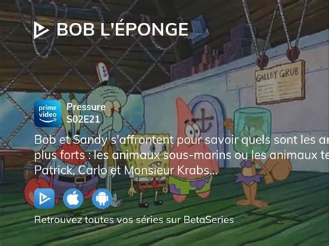 Regarder Bob L Ponge Saison Pisode En Streaming Complet Vostfr